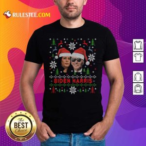 Joe Biden And Kamala Harris Wear Hat Santa Claus Merry Xmas Shirt - Design By Rulestee.com