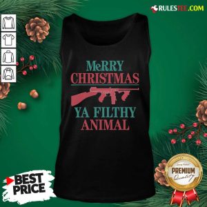 Hot Merry Christmas Ya Filthy Animal Tank Top - Design By Rulestee.com