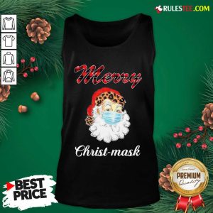 Santa Claus Face Mask Merry Christmas 2020 Tank Top - Design By Rulestee.com