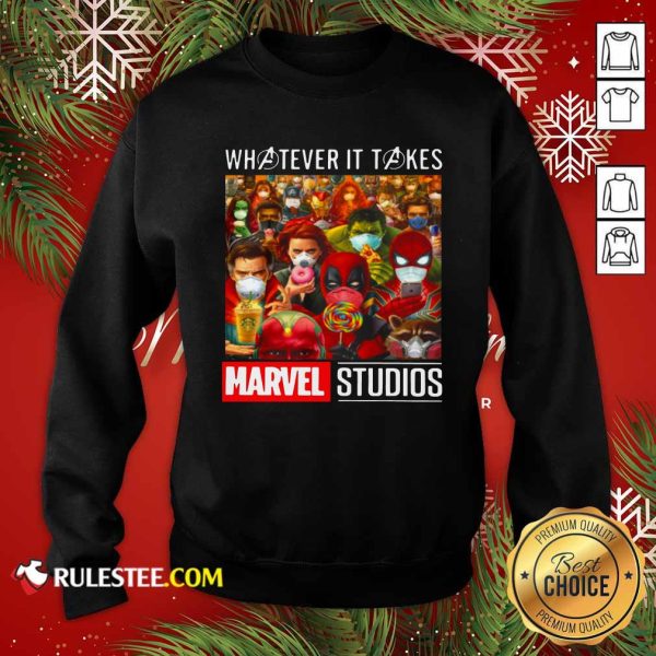 Whatever It Takes Marvel Studios Avengers Face Mask Sweatshirt - Design By Rulestee.com