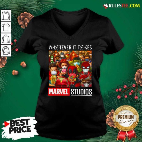 Whatever It Takes Marvel Studios Avengers Face Mask V-neck - Design By Rulestee.com