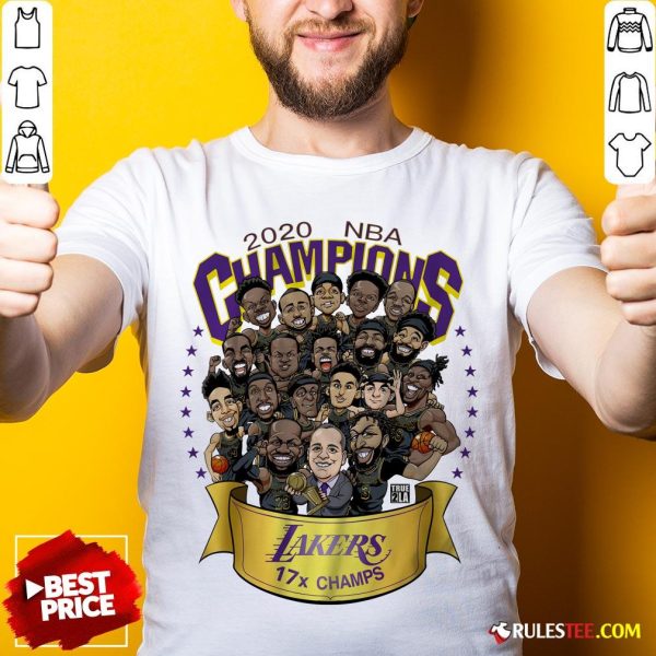 Nice 2020 Nba Champions Los Angeles Lakers 17 Champs Cartoon Shirt - Design By Rulestee.com