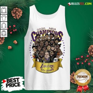 Nice 2020 Nba Champions Los Angeles Lakers 17 Champs Cartoon Tank Top - Design By Rulestee.com