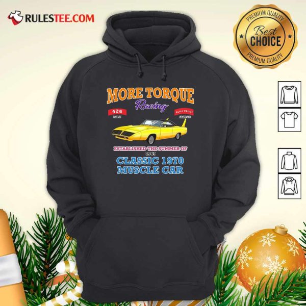 Classic Muscle Car Torque Garage Hot Rod Hoodie - Design By Rulestee.com