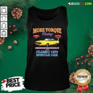 Classic Muscle Car Torque Garage Hot Rod Tank Top - Design By Rulestee.com