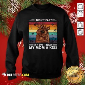 I Didn’t Fart My Butt Blew My Mom A Kiss Vintage Retro Sweatshirt - Design By Rulestee.com