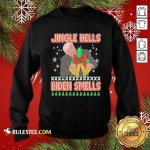 Jingle Bells Biden Smells Ugly Christmas 2020 Sweatshirt - Design By Rulestee.com