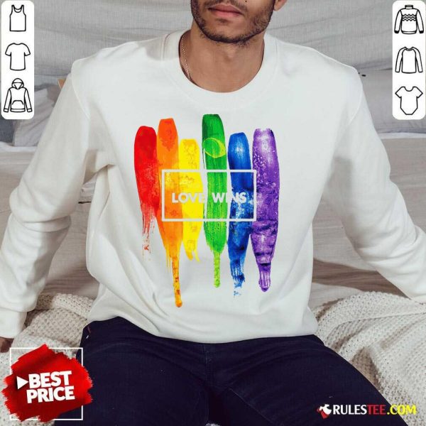 LGBT Love Wins Sweatshirt - Design By Rulestee.com