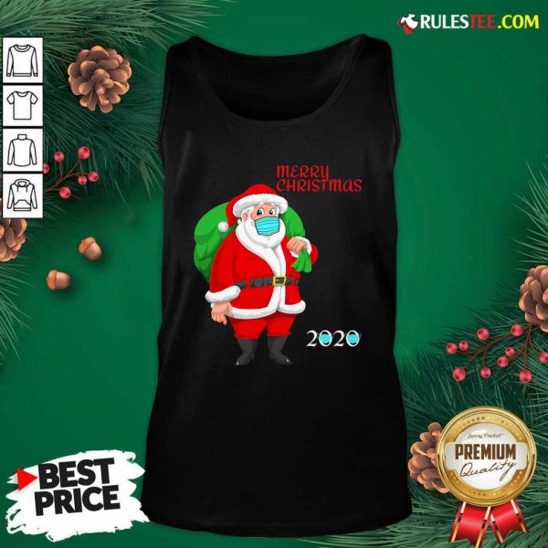Mask Christmas Mask Santa Claus 2020 Tank Top - Design By Rulestee.com