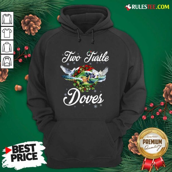 Turo Turtle Doves Merry Christmas Hoodie - Design By Rulestee.com