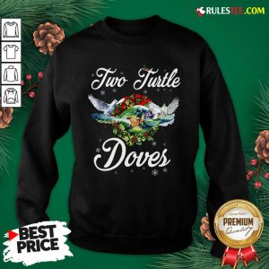 Turo Turtle Doves Merry Christmas Sweatshirt - Design By Rulestee.com