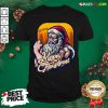 Nice Xmas Strong Cool Santa Claus Merry Christmas With Background Tree Shirt - Design By Rulestee.com