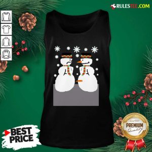 Official Cute Snowman Nose Thief Ugly Christmas Tank Top - Design By Rulestee.com