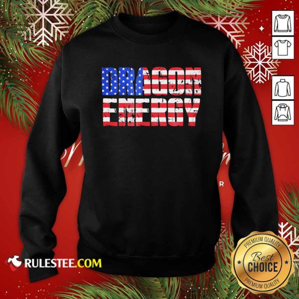 Dragon Energy American Flag Sweatshirt - Design By Rulestee.com