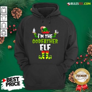 Official Im The Godfather Elf Quarantine Matching Christmas Hoodie - Design By Rulestee.com