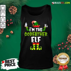Official Im The Godfather Elf Quarantine Matching Christmas Tank Top - Design By Rulestee.com