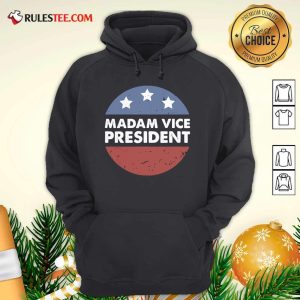 Madam Vice President Election Stars Circle Vintage Hoodie - Design By Rulestee.com