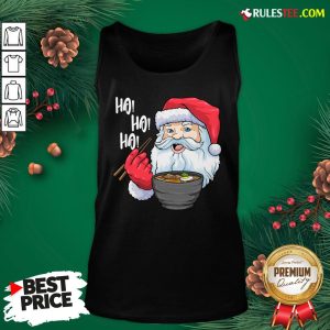 Official Santa Claus Eats Noodles Merry Christmas Tank Top - Design By Rulestee.com