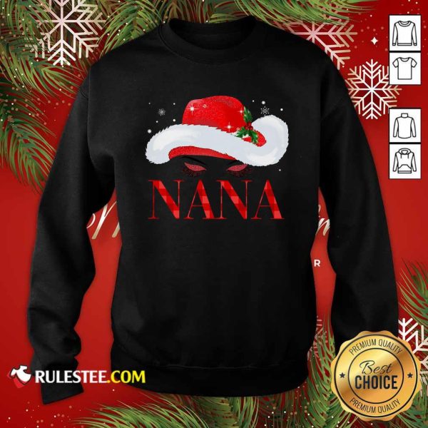 Santa Hat Women Nana Sweatshirt - Design By Rulestee.com