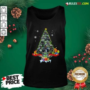 Seattle Seahawks Player Signatures Christmas Tree Tank Top - Design By Rulestee.com