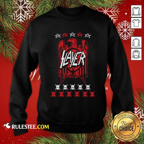 Slayer Eagle Skull Sweatshirt - Design By Rulestee.com
