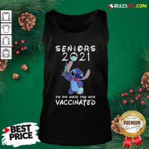 Stitch Seniors 2021 The One Where They Were Vaccinated Tank Top - Design By Rulestee.com