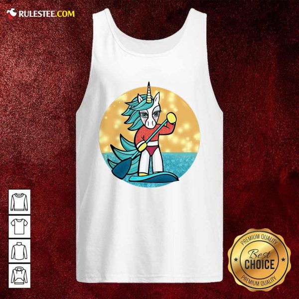 Sup Unicorn Paddleboard Tank Top - Design By Rulestee.com