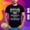 You Can't Buy Happiness But You Can Buy Busch Light The Same Thing Shirt- Design By Rulestee.com