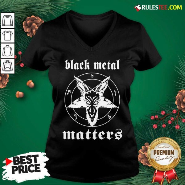 Original Norwegian Black Metal Matters V- neck - Design By Rulestee.com