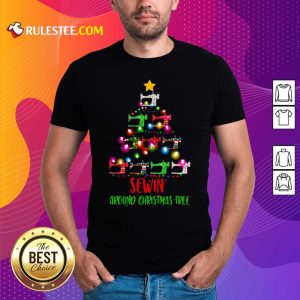 Sewing Around Christmas Tree Shirt - Design By Rulestee.com