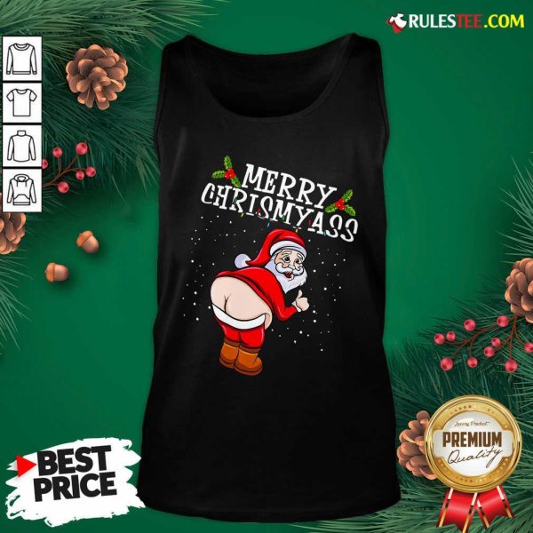 Perfect Christmas Santa Claus Naked Ass Merry Christmass Tank Top - Design By Rulestee.com