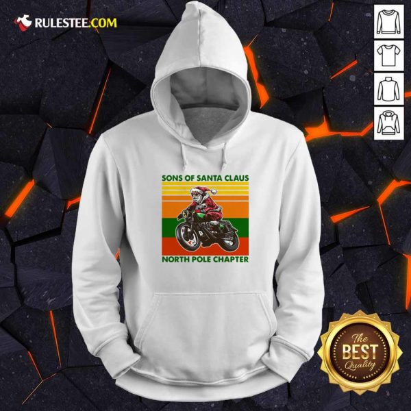 Motorcycle Sons Of Santa Claus North Pole Chapter Christmas Hoodie - Design By Rulestee.com