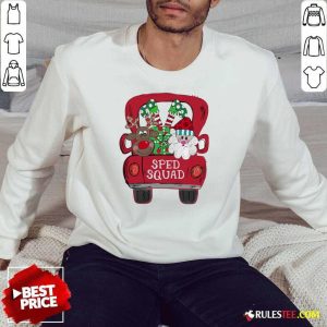 Reindeer Snd Santa Claus Sped Squad Christmas Sweatshirt - Design By Rulestee.com