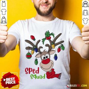 Reindeer Sped Squad Christmas Shirt - Design By Rulestee.com