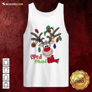 Reindeer Sped Squad Christmas Tank Top - Design By Rulestee.com