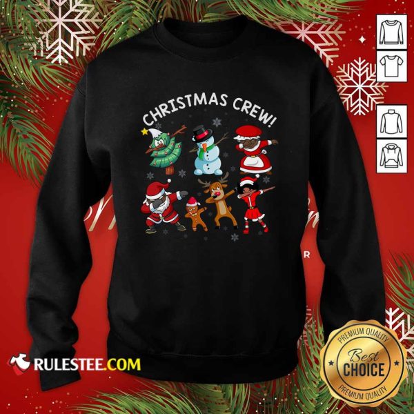 Santa Claus And Friends Dab Dance Dabbing Christmas Crew Sweatshirt - Design By Rulestee.com