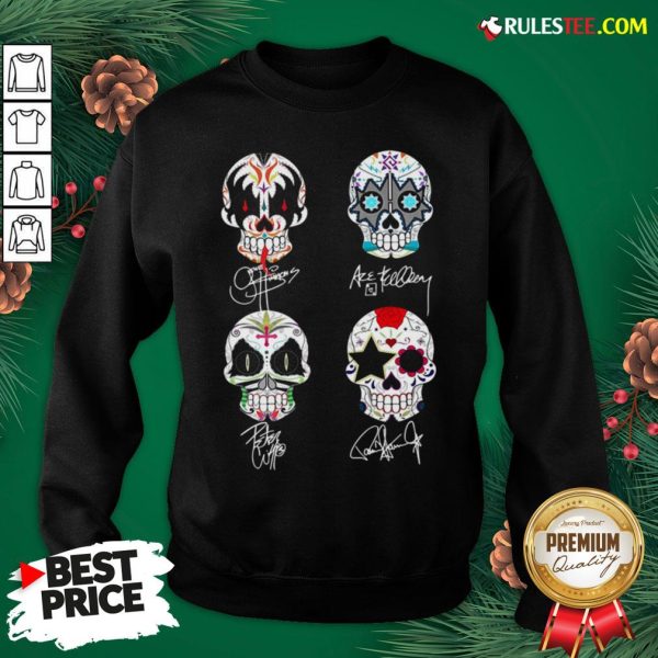 Perfect Sugar Skull The Space Ace The Demon The Catman The Starchild Signatures Sweatshirt - Design By Rulestee.com