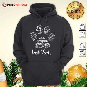 Vet Tech Paw Print Hoodie - Design By Rulestee.com