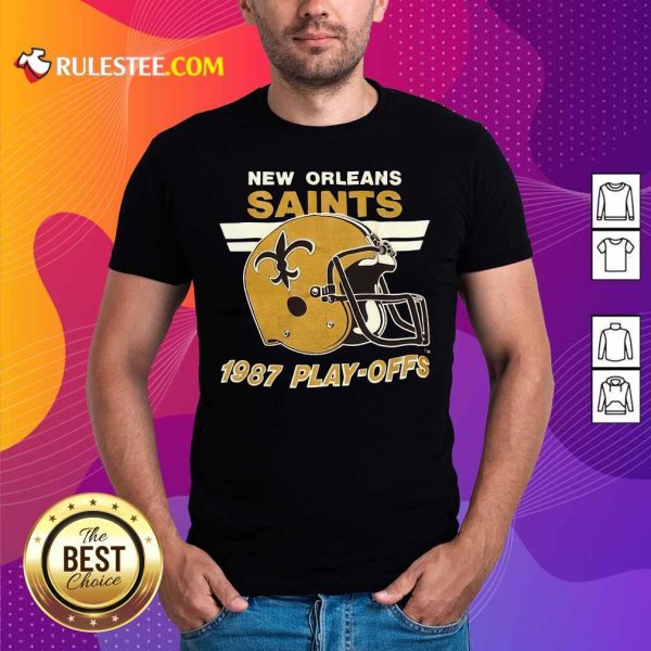 1987 New Orleans Saints Playoffs Vintage Shirt - Design By Rulestee.com
