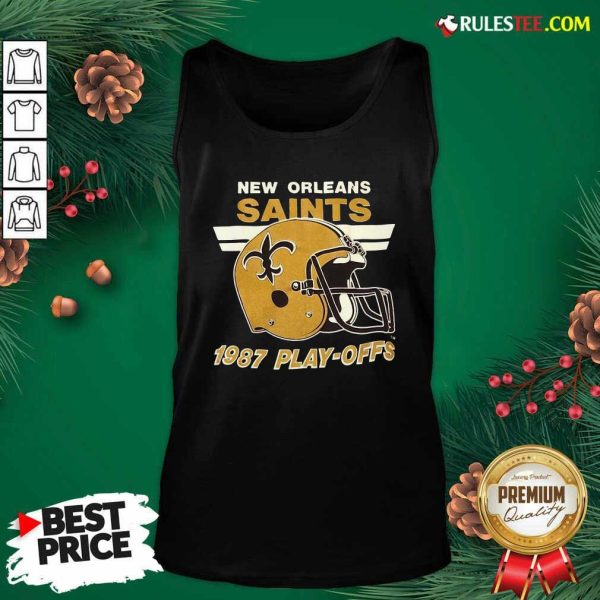1987 New Orleans Saints Playoffs Vintage Tank Top - Design By Rulestee.com