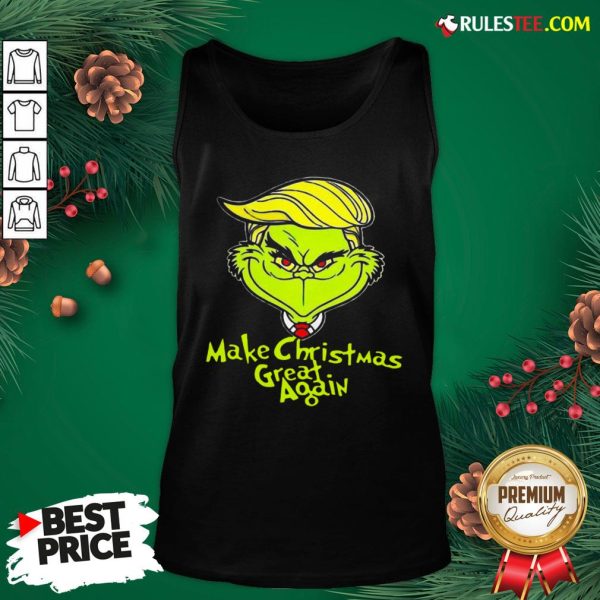 Pretty Grinch Trump Make Christmas Great Again Tank Top - Design By Rulestee.com