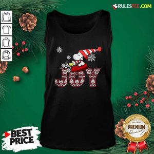Snoopy Joy Merry Christmas Tank Top - Design By Rulestee.com