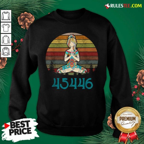 Top 45446 Beige AF 45% Against 45 Yoga Namaste Sweatshirt - Design By Rulestee.com