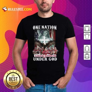 Alabama Crimson Tide One Nation Under God Signatures 2021 Shirt - Design By Rulestee.com