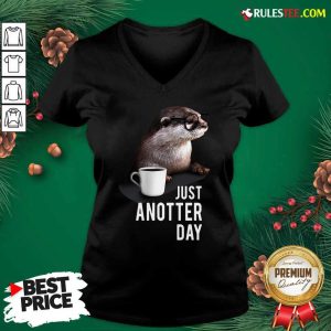 Otter Just Anotter Day V-neck - Design By Rulestee.com
