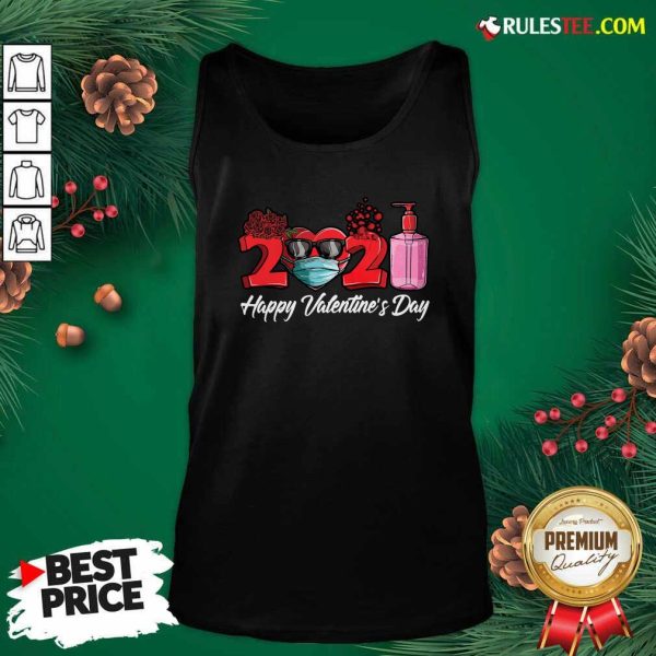 2021 Face Mask Happy Valentines Day Tank Top - Design By Rulestee.com