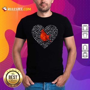 Cardinal Heart Personalized Shirt - Design By Rulestee.com