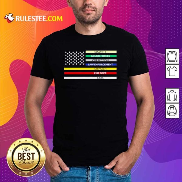 First Responder American Flag Shirt - Design By Rulestee.com