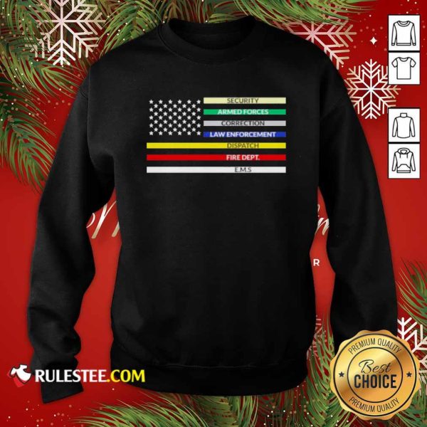 First Responder American Flag Sweatshirt - Design By Rulestee.com