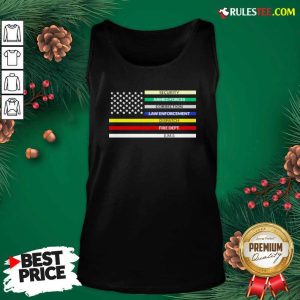 First Responder American Flag Tank Top - Design By Rulestee.com